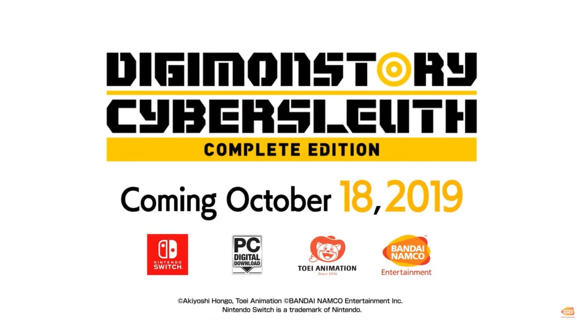 Digimon Story Cyber Sleuth: Complete Edition Announced