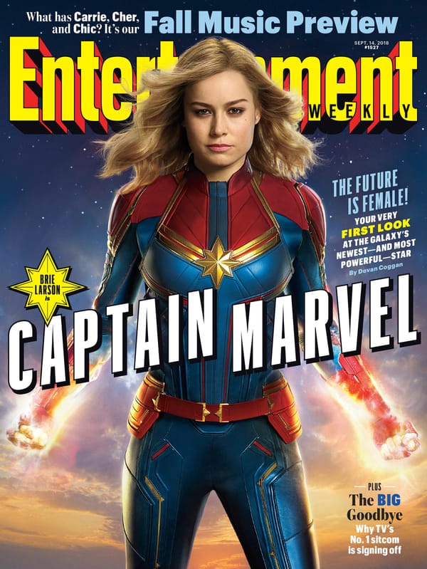Captain Marvel Entertainment Weekly Cover