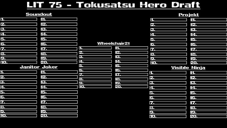 Los Ingobernables de Tokusatsu Ep 75 – The Tokusatsu Hero Draft