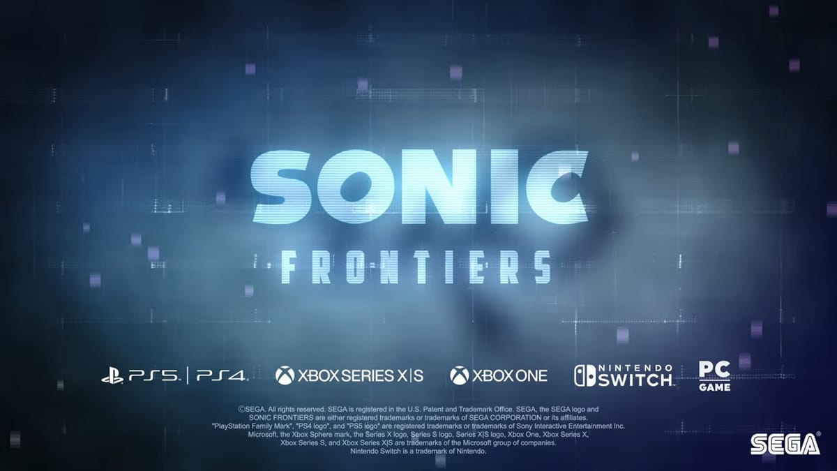 Sonic Frontiers Gameplay Video Streamed
