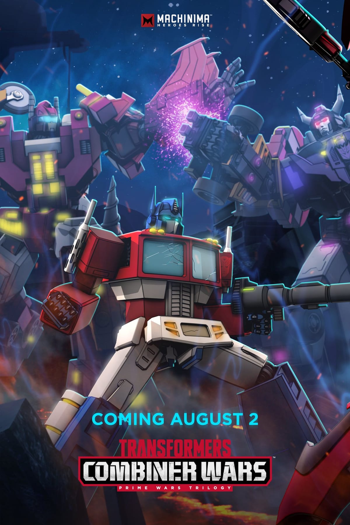 Transformers : Combiner Wars Prime Wars Trilogy Poster Revealed