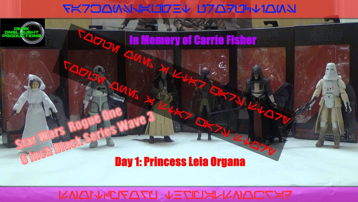 Review: Star Wars Rogue Week Day One – 6 Inch Black Series Princess Leia Organa
