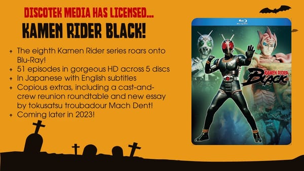 Discotek Media Licenses Kamen Rider Black for North American Distribution